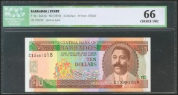 BARBADOS. 10 Dollars. 1995. (Pick: 48). ICG66.
