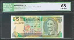 BARBADOS. 5 Dollars. 1999. (Pick: 55). ICG68.