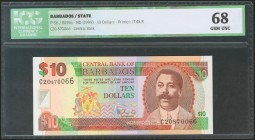 BARBADOS. 10 Dollars. 1999. (Pick: 56). ICG68.