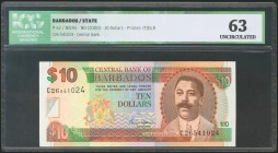BARBADOS. 10 Dollars. 2000. (Pick: 62). ICG63.
