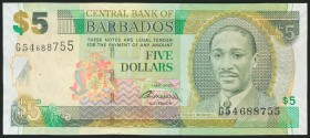 BARBADOS. 5 Dollars. 2007. (Pick: 67b). Uncirculated.