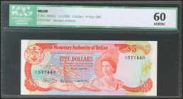 BELIZE. 5 Dollars. 1 June 1980. (Pick: 39a). ICG60.