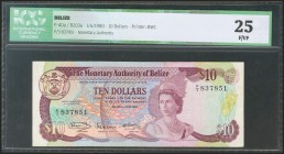 BELIZE. 10 Dollars. 1 June 1980. (Pick: 40a). ICG25.