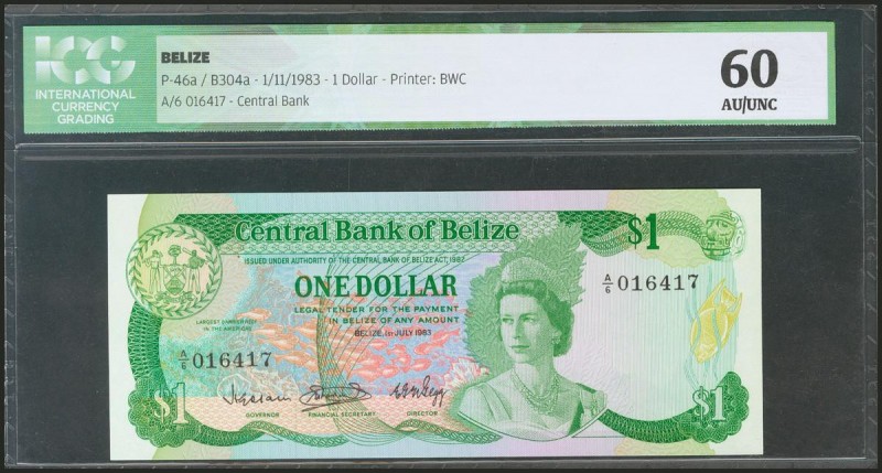 BELIZE. 1 Dollar. 1 November 1983. (Pick: 46a). ICG60.