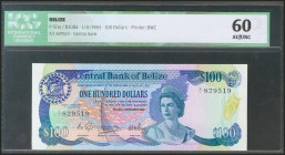 BELIZE. 100 Dollars. 1 November 1983. (Pick: 50a). ICG60.