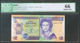 BELIZE. 2 Dollars. 1 January 1999. (Pick: 60a). ICG66.