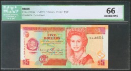 BELIZE. 5 Dollars. 1 January 1999. (Pick: 61a). ICG66.