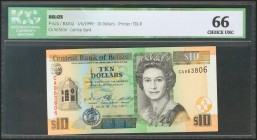 BELIZE. 10 Dollars. 1 June 1999. (Pick: 62a). ICG66.