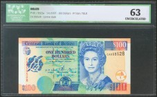 BELIZE. 100 Dollars. 1 June 1997. (Pick: 65). ICG63.