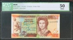 BELIZE. 20 Dollars. 1 September 2007. (Pick: 69c). ICG50.