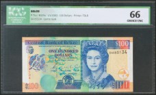 BELIZE. 100 Dollars. 1 January 2003. (Pick: 71a). ICG66.