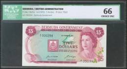 BERMUDA. 5 Dollars. 6 February 1970. (Pick: 24a). ICG66.