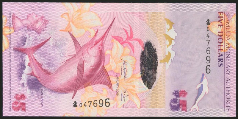 BERMUDA. 5 Dollars. 1 January 2009. (Pick: 58). Uncirculated.