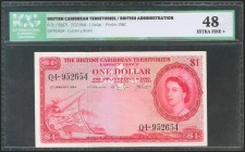 BRITISH CARIBBEAN TERRITORIES. 1 Dollar. 1964. (Pick: 7c). ICG48.