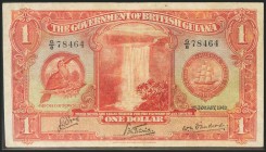 BRITISH GUIANA. 1 Dollar. 1 January 1942. (Pick: 12c). Good.