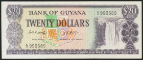 BRITISH GUIANA. 20 Dollars. 1966. (Pick: 24c). Uncirculated.