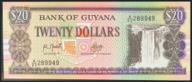 BRITISH GUIANA. 20 Dollars. 1989. (Pick: 27). Uncirculated.