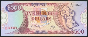 BRITISH GUIANA. 500 Dollars. 1992. (Pick: 29b). Uncirculated.