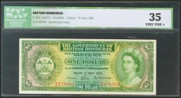 BRITISH HONDURAS. 1 Dollar. 1 May 1965. (Pick: 28b). ICG35.