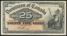 CANADA. 25 Cents. 2 January 1900. (Pick: 9b). Fine.
