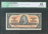 CANADA. 2 Dollars. 2 January 1937. (Pick: 59c). ICG45.