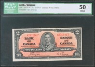 CANADA. 2 Dollars. 2 January 1937. (Pick: 59c). ICG50.