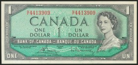 CANADA. 1 Dollar. 1954. (Pick: 75c). Uncirculated.