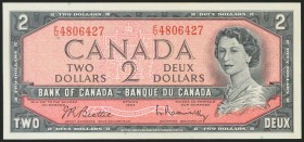 CANADA. 2 Dollars. 1954. (Pick: 76b). Uncirculated.