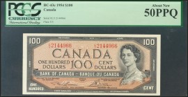CANADA. 100 Dollars. 1954. (Pick: 82c). PCGS50PPQ.