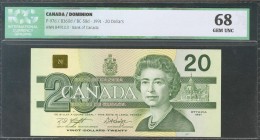 CANADA. 20 Dollars. 1991. (Pick: 97d). ICG68.