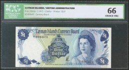 CAYMAN ISLANDS. 1 Dollar. 1971. (Pick: 1a). ICG66.