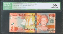 CAYMAN ISLANDS. 100 Dollars. 2010. (Pick: 43a). ICG66.