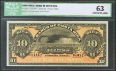 COSTA RICA. BANCO DE COSTA RICA. 10 Pesos. 1 April 1899. (Pick: s164r). ICG63.