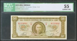 COSTA RICA. 50 Colones. 17 June 1969. (Pick: 232). ICG55.