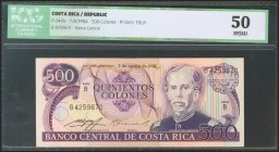 COSTA RICA. 500 Colones. 7 August 1984. (Pick: 249b). ICG50.