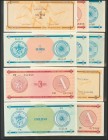 CUBA. Set of 18 Certificados de Compra & Divisa. S/D. 1,3,5, 10, 20, 50 and 100 Pesos. Uncirculated.