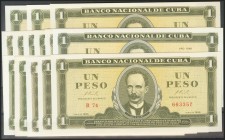CUBA. Set of 20 banknotes of 1 Peso. 1975-2003. (Pick: 102, 106, 125). Uncirculated.