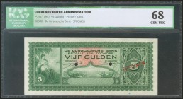 CURAÇAO. 5 Gulden. 1943. Specimen. (Pick: 25s). ICG68.