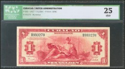 CURAÇAO. 1 Gulden. 1947. (Pick: 35b). ICG25.