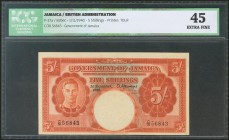 JAMAICA. 5 Shillings. 1 November 1940. (Pick: 37a). ICG45.