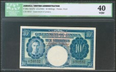 JAMAICA. 10 Shillings. 1 November 1940. (Pick: 38b). ICG40.