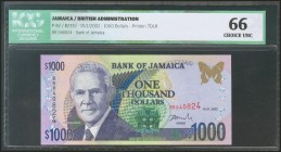 JAMAICA. 1000 Dollars. 15 January 2002. (Pick: 82). ICG66.