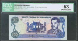 NICARAGUA. 100 Cordobas. 1985. (Pick: 154). ICG63.