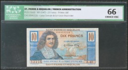 SAINT PIERRE AND MIQUELON. 10 Francs. 1947. (Pick: 23). ICG66.