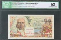 SAINT PIERRE AND MIQUELON. 2 Nouveaux Francs. 1963. (Pick: 32). ICG63.