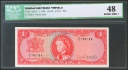 TRINIDAD AND TOBAGO. 1 Dollar. 1964. (Pick: 26b). ICG48.