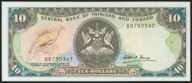 TRINIDAD AND TOBAGO. 10 Dollars. 1985. (Pick: 38b). Uncirculated.