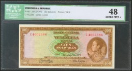 VENEZUELA. 100 Bolívares. 24 October 1972. (Pick: 48i). ICG48.