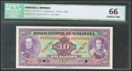 VENEZUELA. 10 Bolívares. 27 January 1976. 00000000. (Pick: 51s2). ICG66.