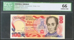 VENEZUELA. 100 Bolívares. 29 January 1980. (Pick: 59a). ICG66.